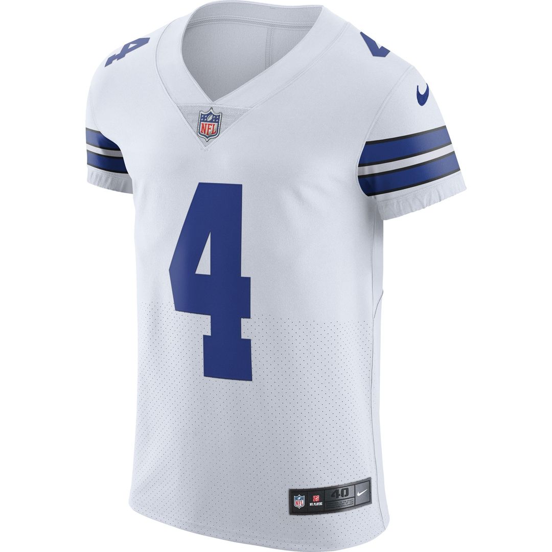 Men's Dallas Cowboys Dak Prescott White Vapor Elite Player Jersey