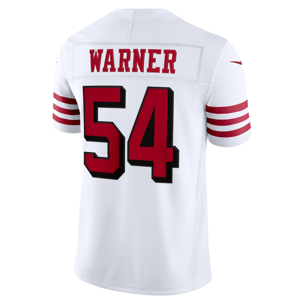 Men's San Francisco 49ers Fred Warner White Alternate Vapor F.U.S.E. Stitched