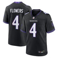 Men's Baltimore Ravens Zay Flowers Black Alternate