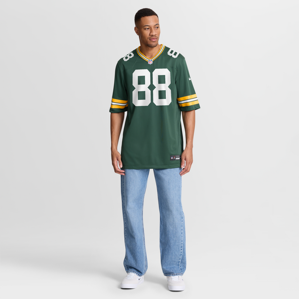 Men's Green Bay Packers Jermichael Finley Green Game Retired Player Jersey