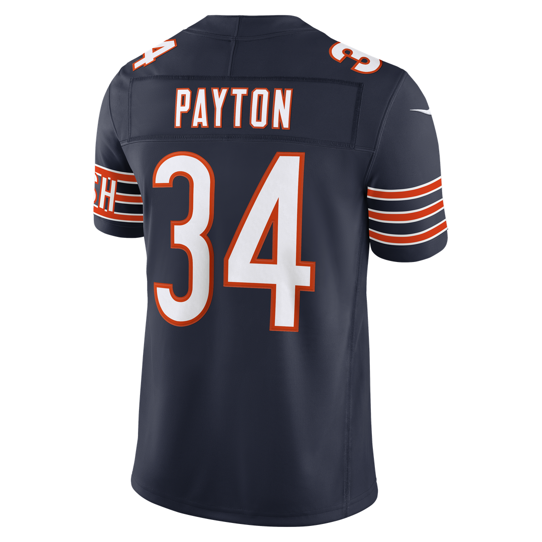 Men's Chicago Bears Walter Payton Navy Vapor F.U.S.E. Stitched Retired
