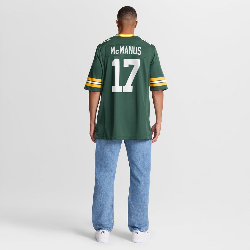 Men's Green Bay Packers Brandon McManus Green Team Jersey