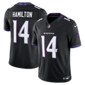 Men's Baltimore Ravens Kyle Hamilton Black Alternate Vapor F.U.S.E. Stitched
