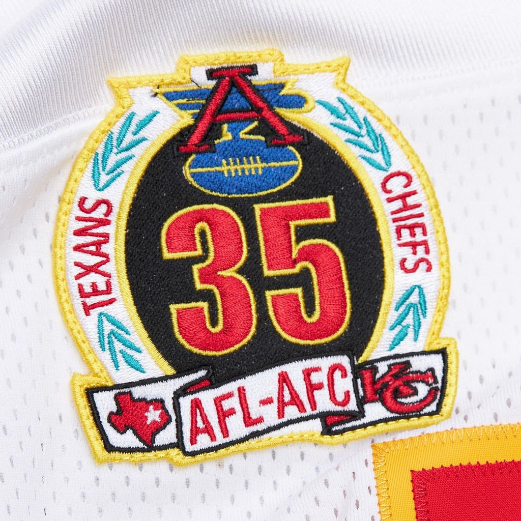 Men's Kansas City Chiefs 1994 Derrick Thomas White Authentic Throwback Retired Player Jersey