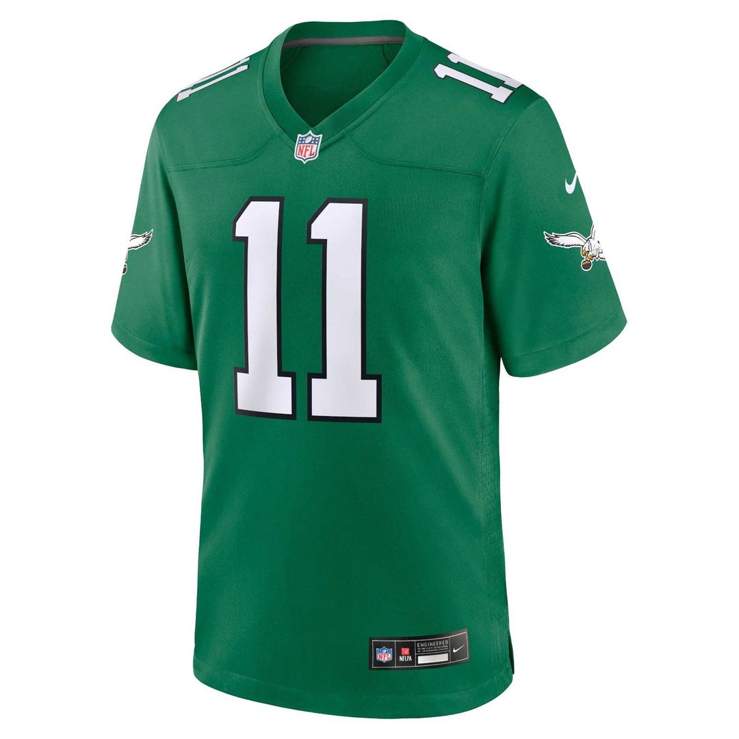 Men's Philadelphia Eagles A.J. Brown Kelly Green Alternate Game Player Jersey