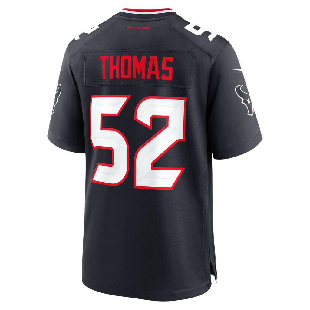 Men's Houston Texans Xavier Thomas Navy Team