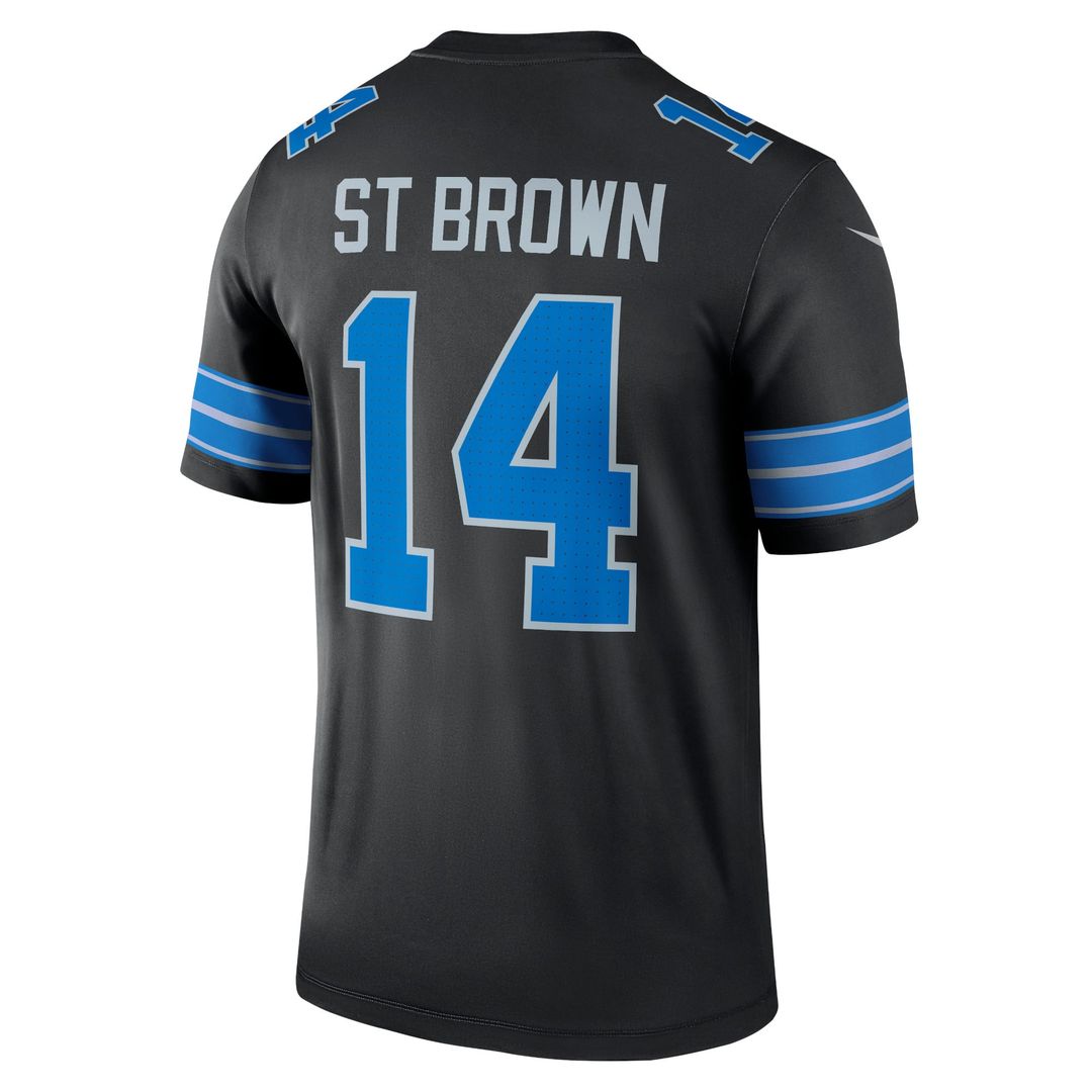 Men's Detroit Lions Amon-Ra St. Brown Blue Legend Player Performance Top