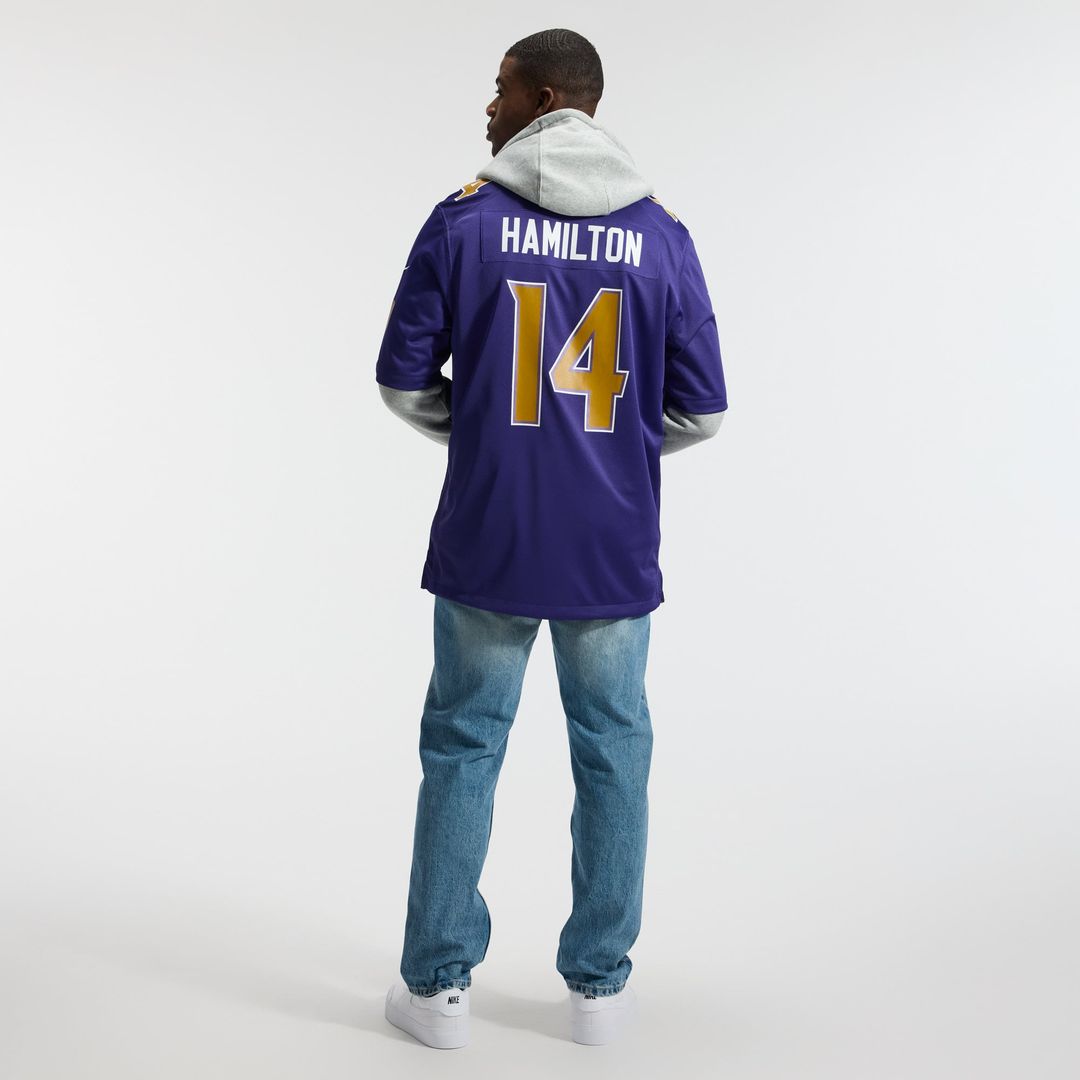 Men's Baltimore Ravens Kyle Hamilton Black Alternate