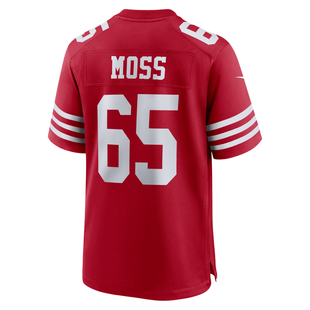 Men's San Francisco 49ers Drew Moss Scarlet Team