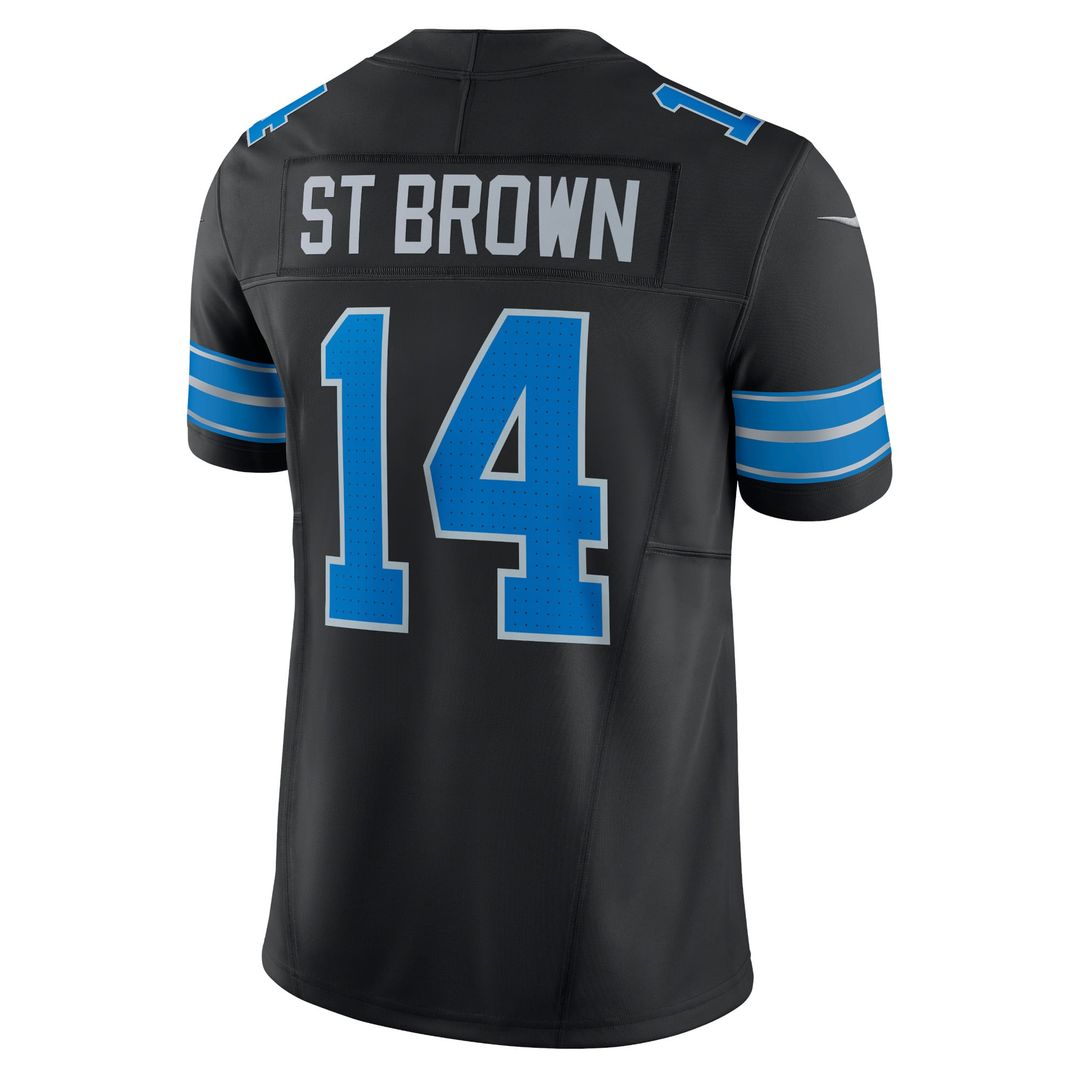 Men's Detroit Lions Amon-Ra St. Brown Black 2nd Alternate Vapor F.U.S.E.