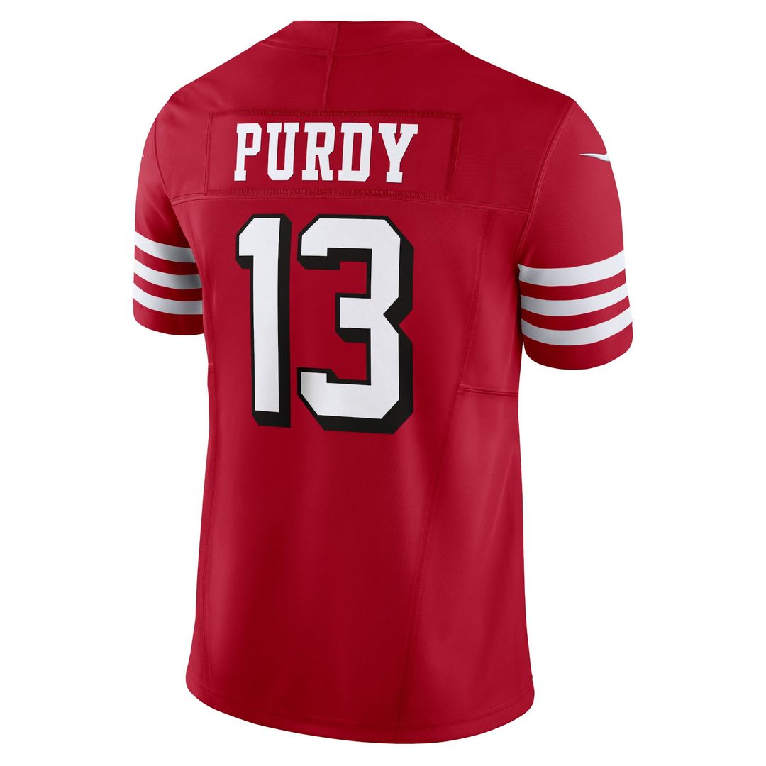 Men's San Francisco 49ers Brock Purdy Scarlet Vapor F.U.S.E.