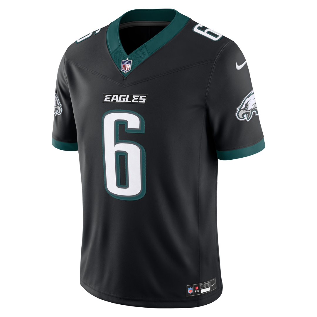 Men's Philadelphia Eagles DeVonta Smith Midnight Green Team Vapor F.U.S.E. Stitched