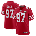 Men's San Francisco 49ers Nick Bosa Scarlet 80th Anniversary