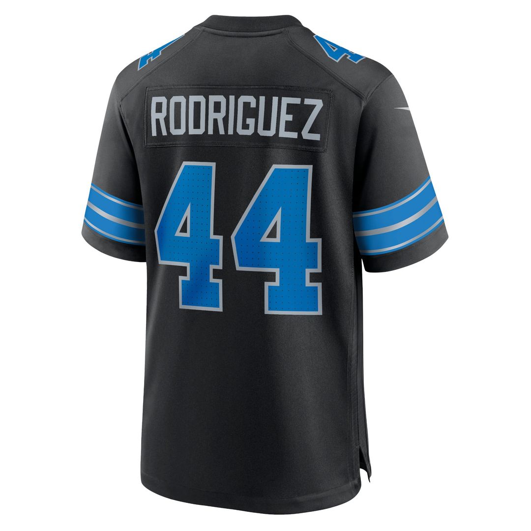 Men's Detroit Lions Malcolm Rodriguez Black 2nd Alternate