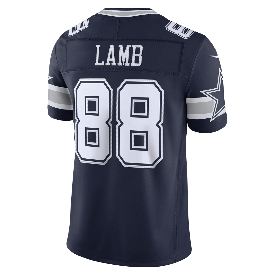 Men's Dallas Cowboys CeeDee Lamb Navy Team Vapor F.U.S.E. Stitched