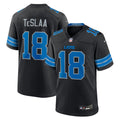 Men's Detroit Lions Isaac TeSlaa Black Alternate Game Player Jersey
