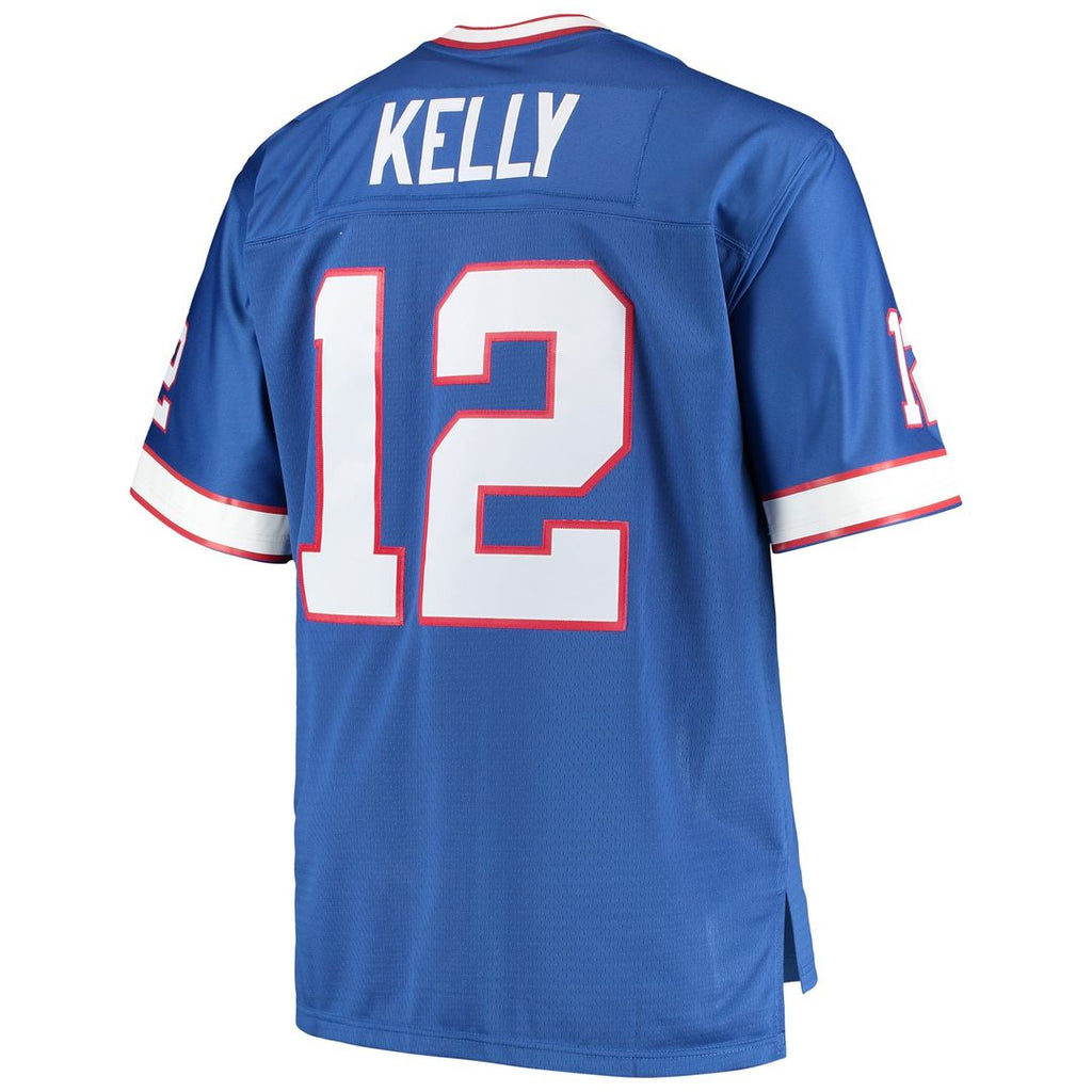 Men's Buffalo Bills Jim Kelly Royal Big & Tall 1990 Retired Player Replica Jersey