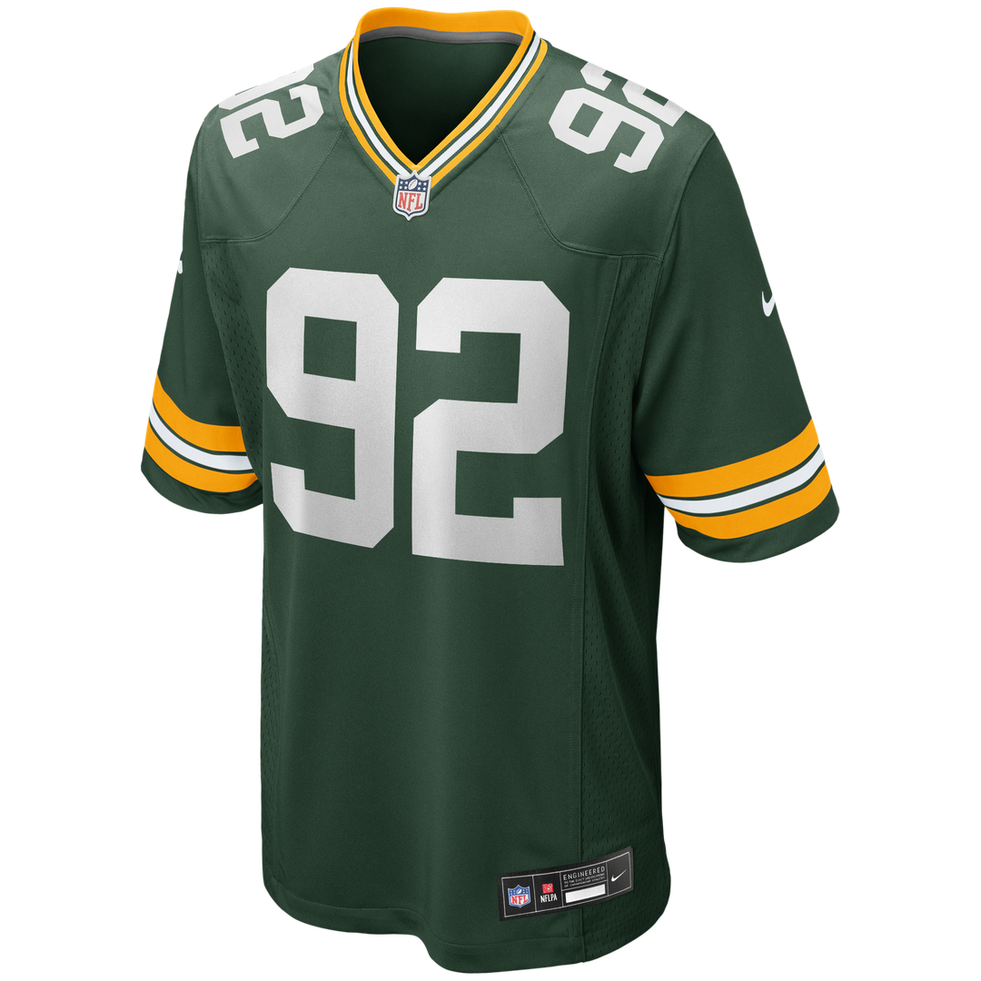 Men's Green Bay Packers Reggie White Green Game Retired Player Jersey