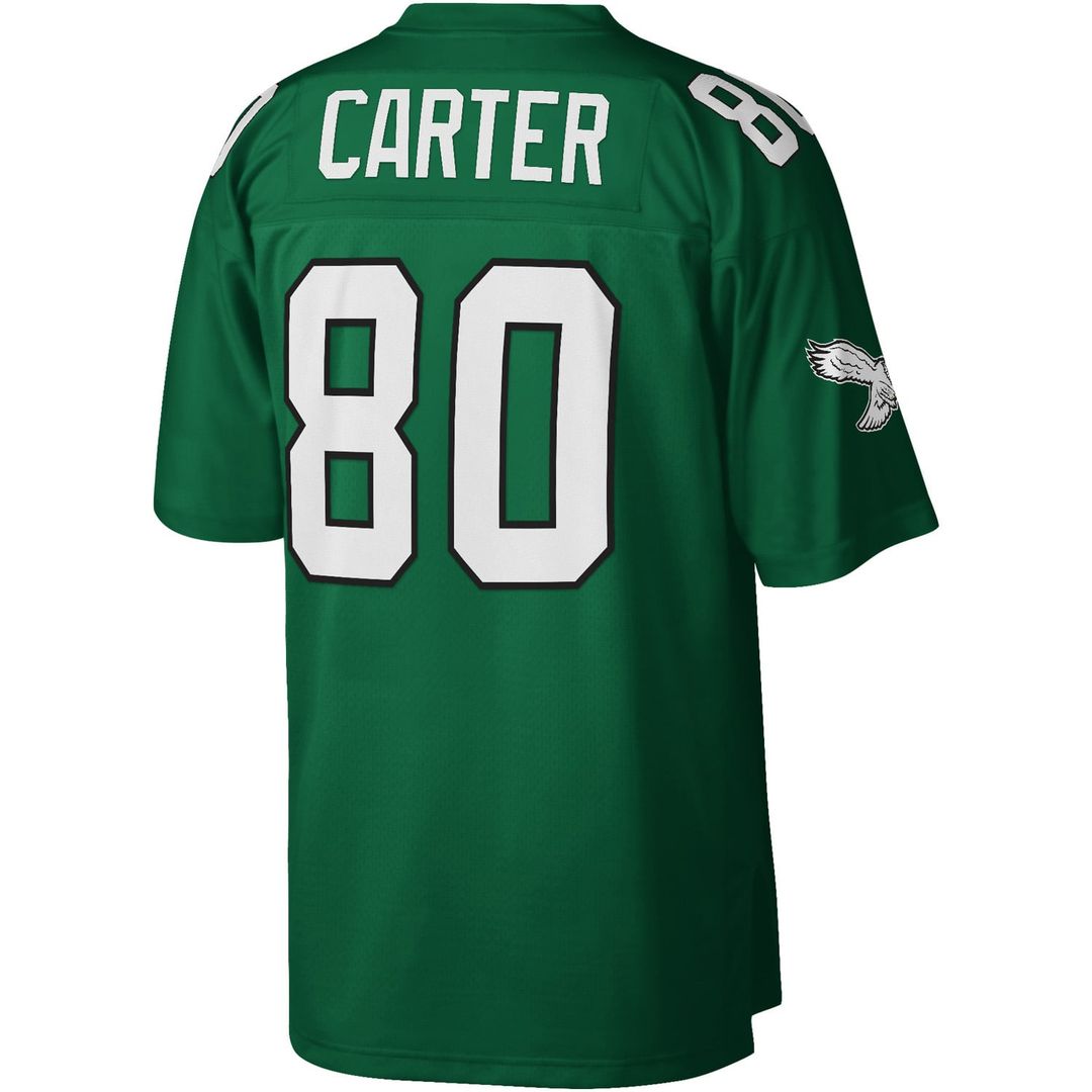 Men's Philadelphia Eagles Cris Carter Kelly Green Legacy Replica Jersey