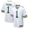 Men's Green Bay Packers Micah Parsons White Game Player Jersey