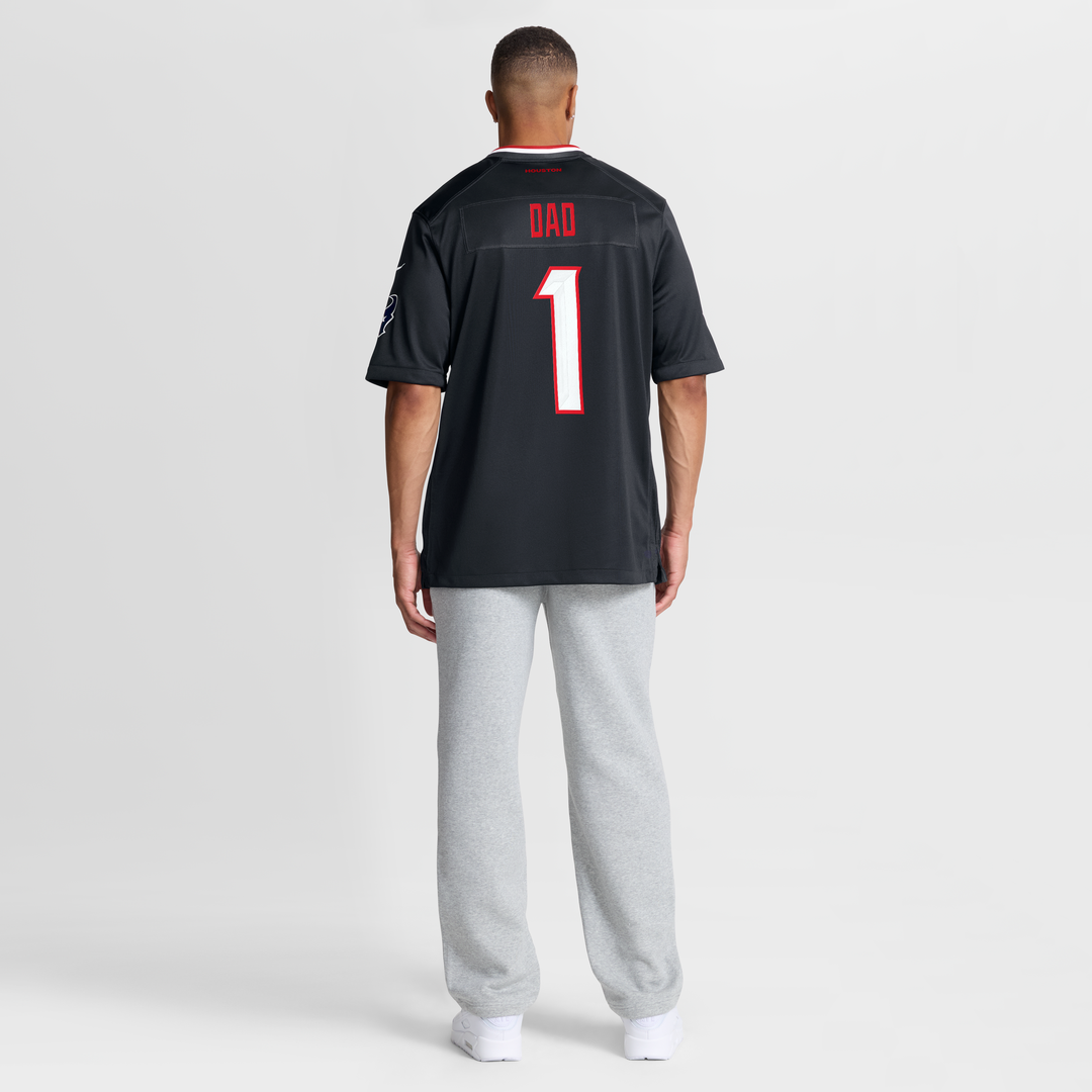 Men's Houston Texans Navy #1 Dad