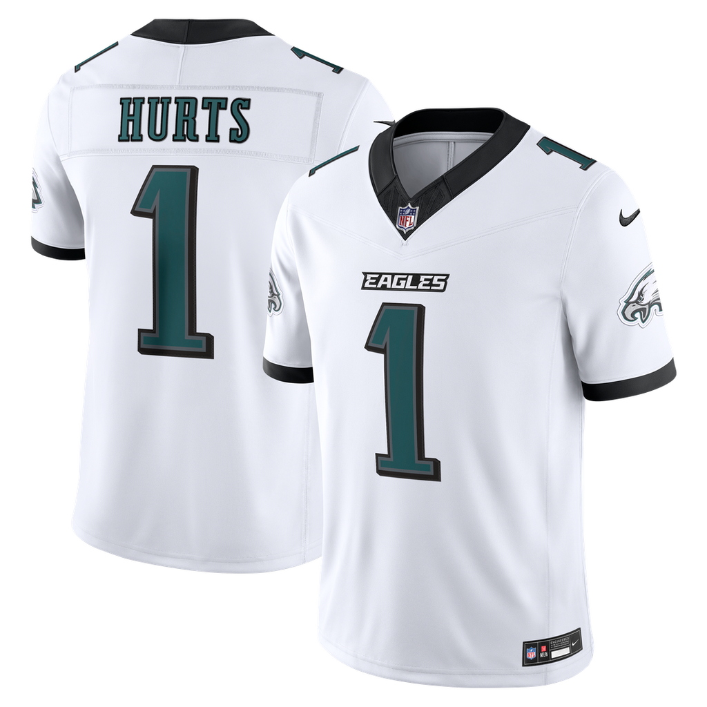 Men's Philadelphia Eagles Jalen Hurts Midnight Green Team Vapor F.U.S.E. Stitched