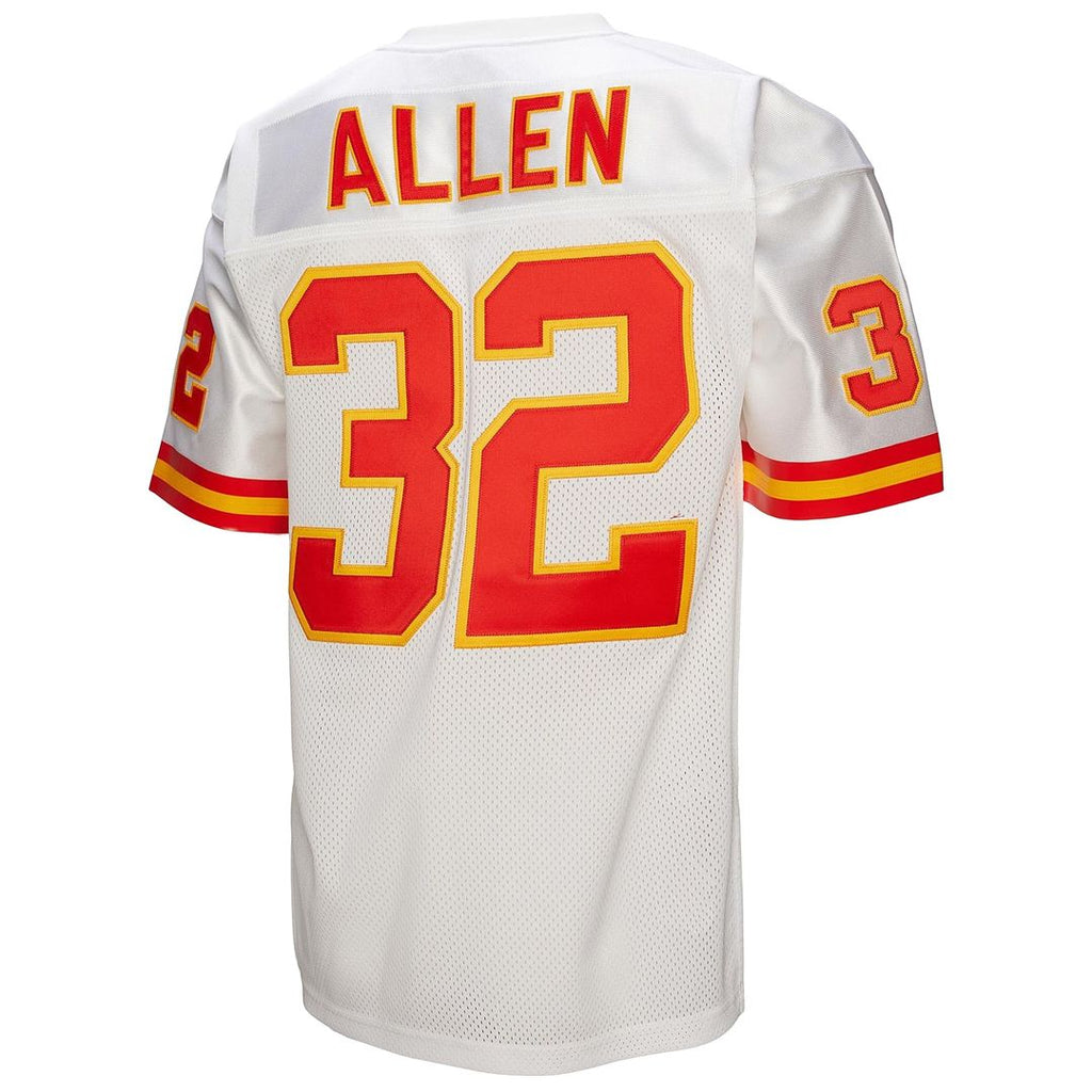 Men's Kansas City Chiefs 1994 Marcus Allen White Authentic Throwback Retired Player Jersey