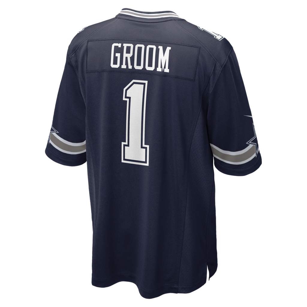 Men's Dallas Cowboys Number 1 Groom Navy