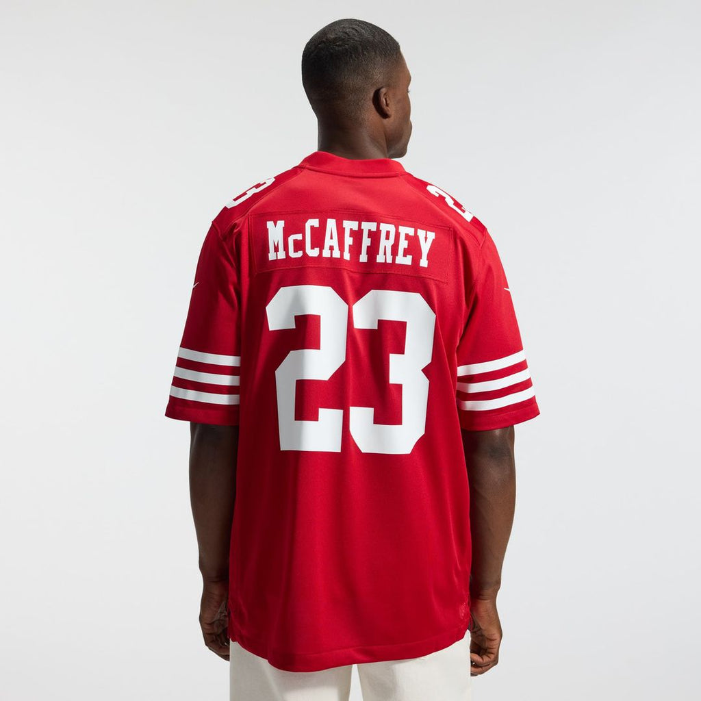 Men's San Francisco 49ers Christian McCaffrey Scarlet Game Player Jersey