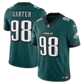 Men's Philadelphia Eagles Jalen Carter Midnight Green Team Vapor F.U.S.E. Stitched