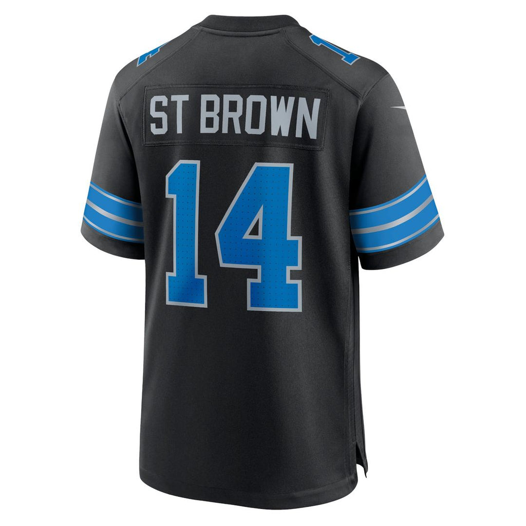 Men's Detroit Lions Amon-Ra St. Brown Black 2nd Alternate