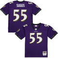 Men's Baltimore Ravens Terrell Suggs Purple 2003 Legacy Replica Jersey