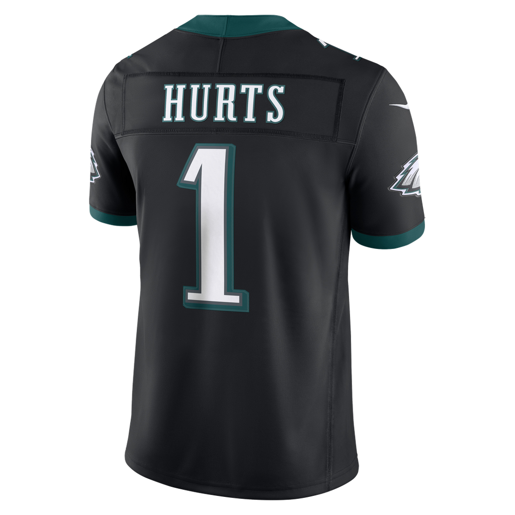Men's Philadelphia Eagles Jalen Hurts Midnight Green Team Vapor F.U.S.E. Stitched