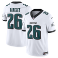 Men's Philadelphia Eagles Saquon Barkley White Vapor F.U.S.E. Stitched
