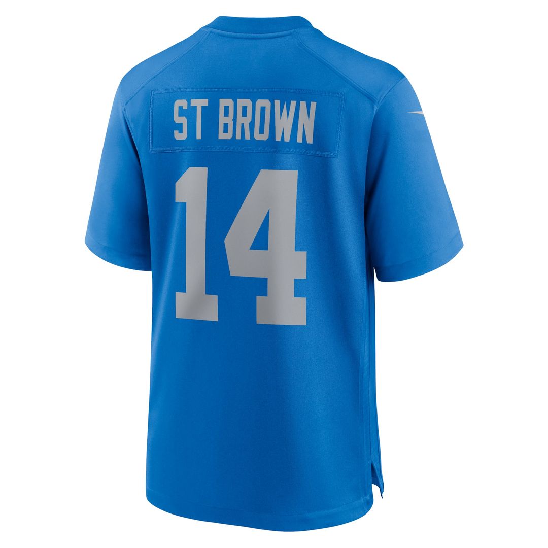 Men's Detroit Lions Amon-Ra St. Brown Blue Alternate