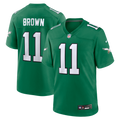 Men's Philadelphia Eagles A.J. Brown Kelly Green Alternate Game Player Jersey