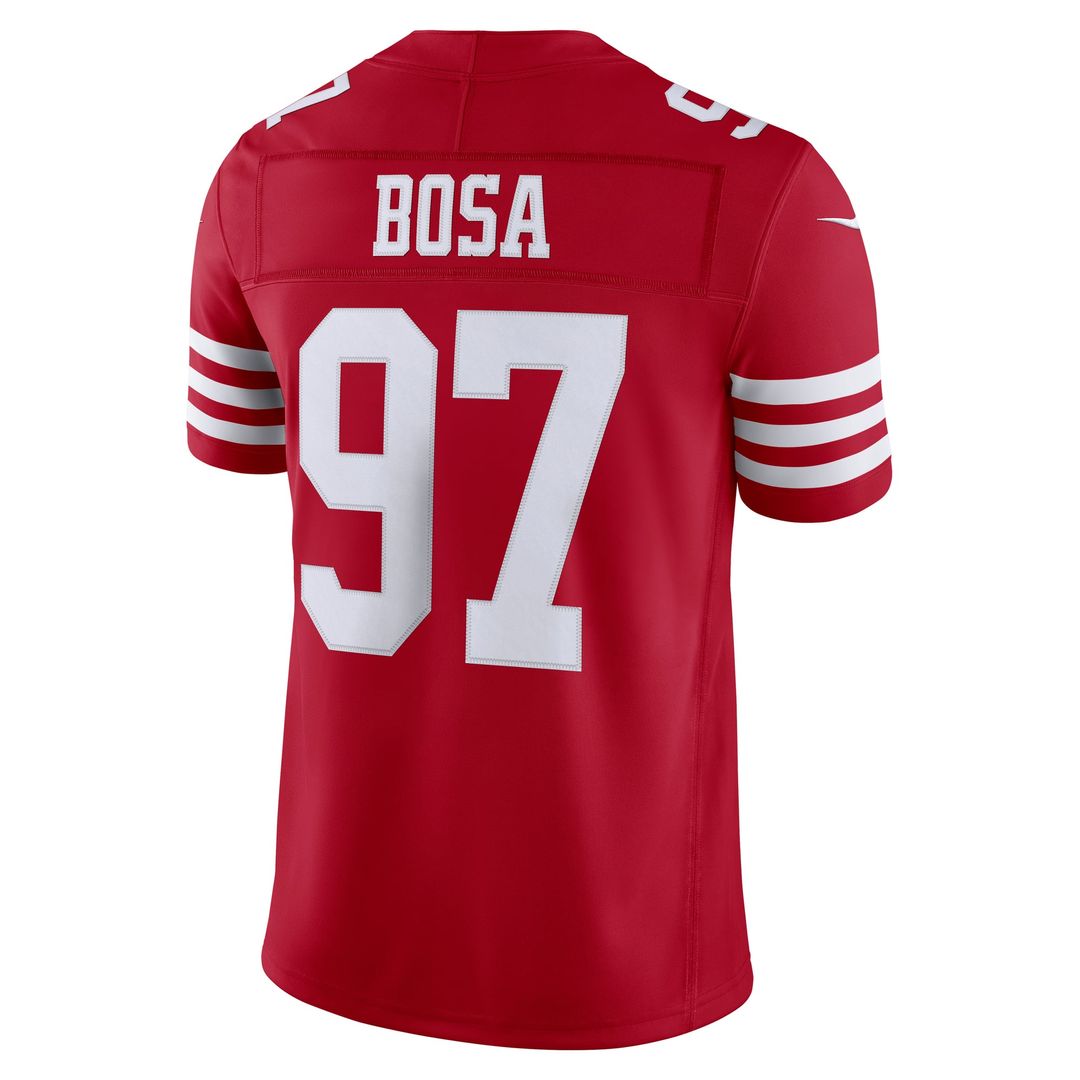 Men's San Francisco 49ers Nick Bosa Scarlet Team Vapor F.U.S.E. Stitched
