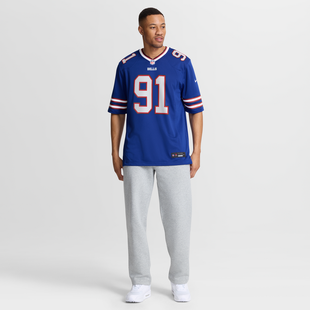 Men's Buffalo Bills Ed Oliver Royal Team Game Player Jersey