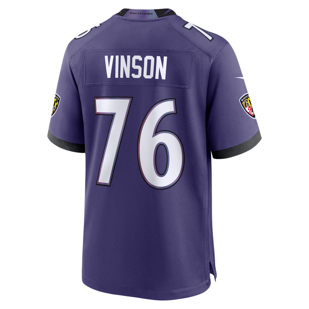 Men's Baltimore Ravens Carson Vinson Purple Team