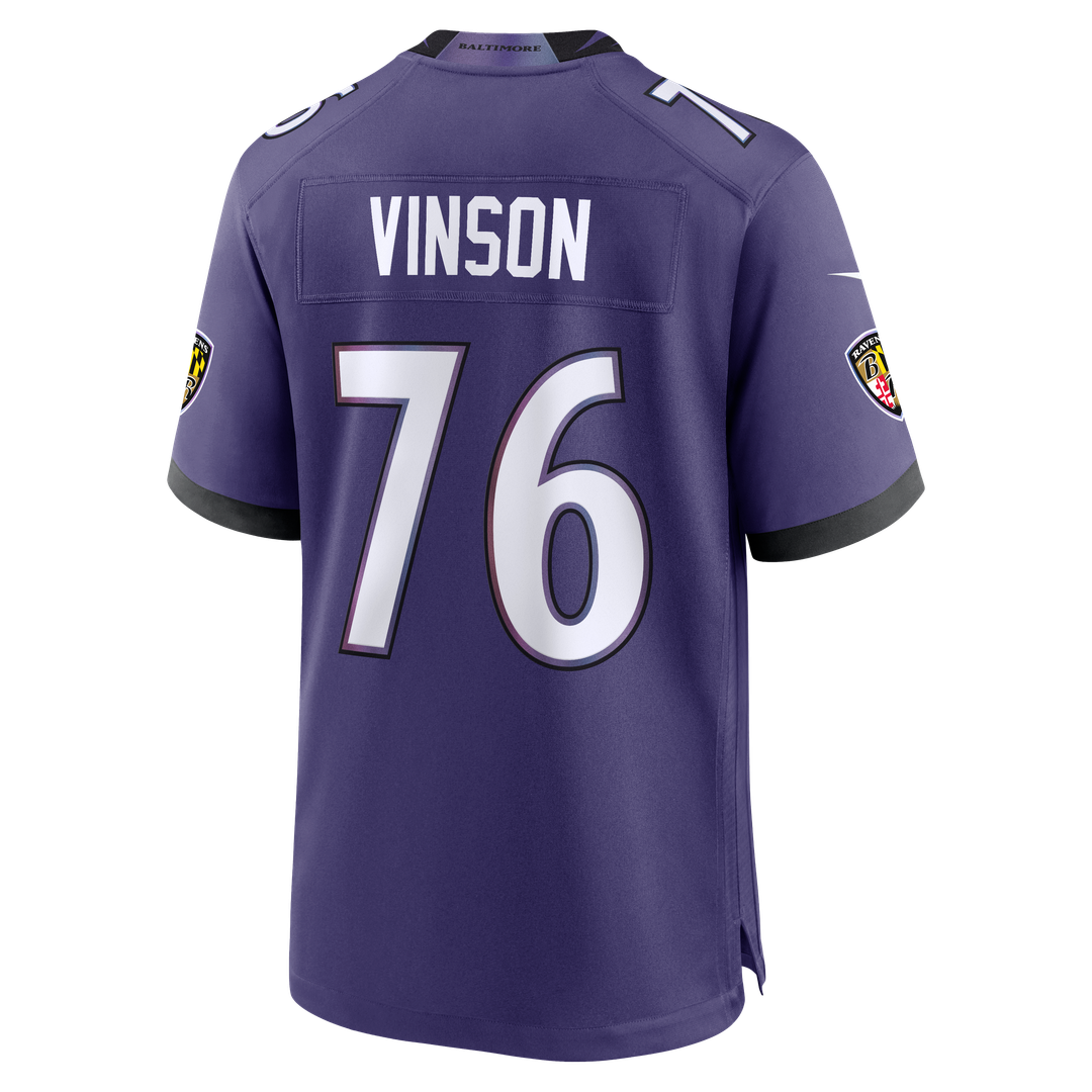 Men's Baltimore Ravens Carson Vinson Purple Team