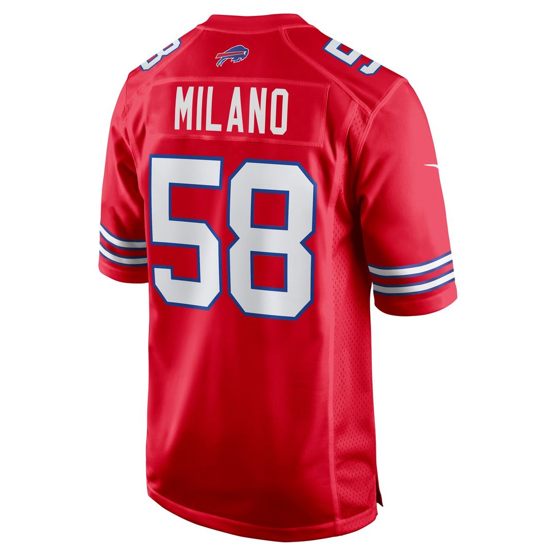 Men's Buffalo Bills Matt Milano Royal Game Player Jersey