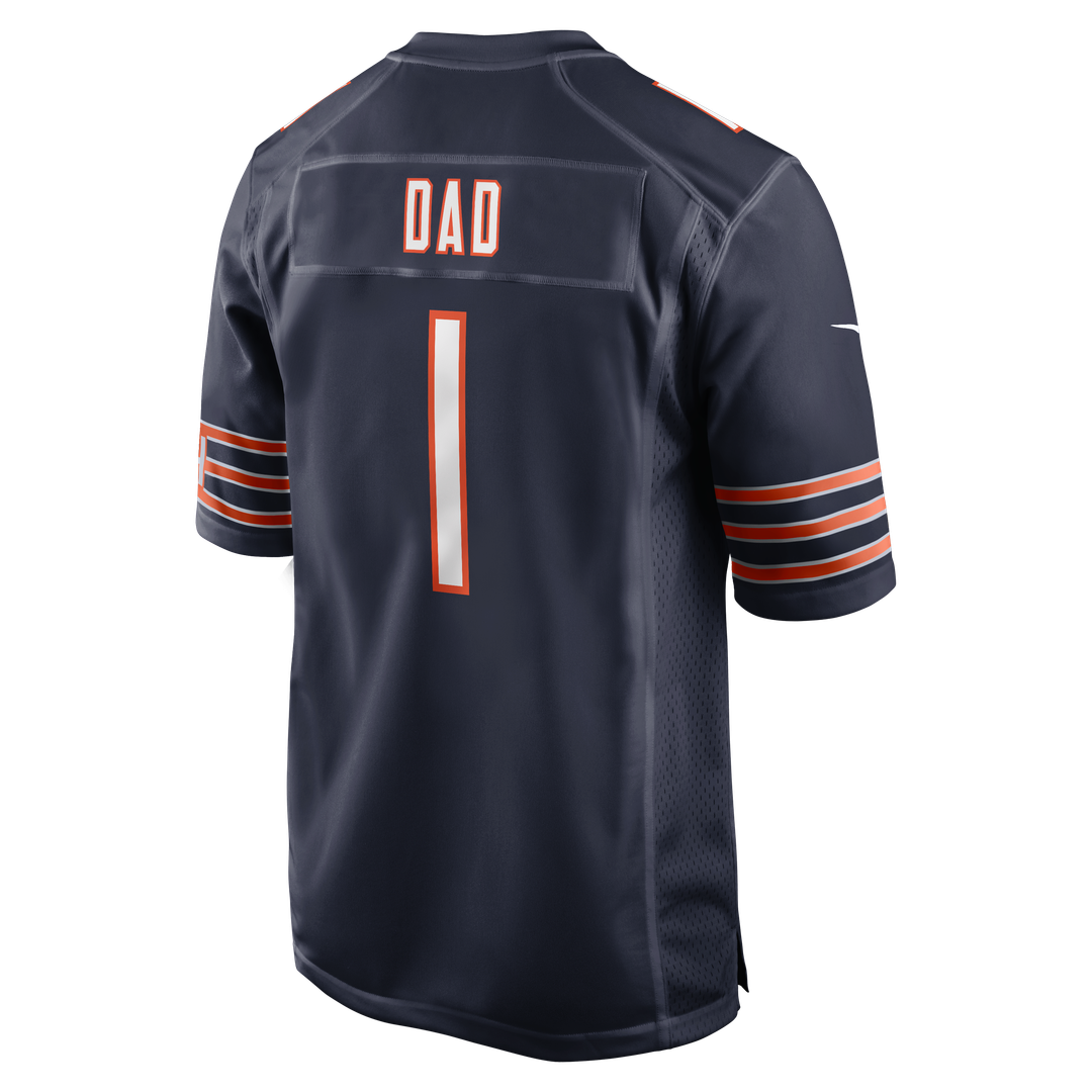Men's Chicago Bears Number 1 Dad Navy