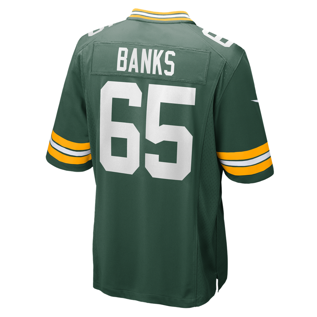 Men's Green Bay Packers Aaron Banks Green Team Jersey
