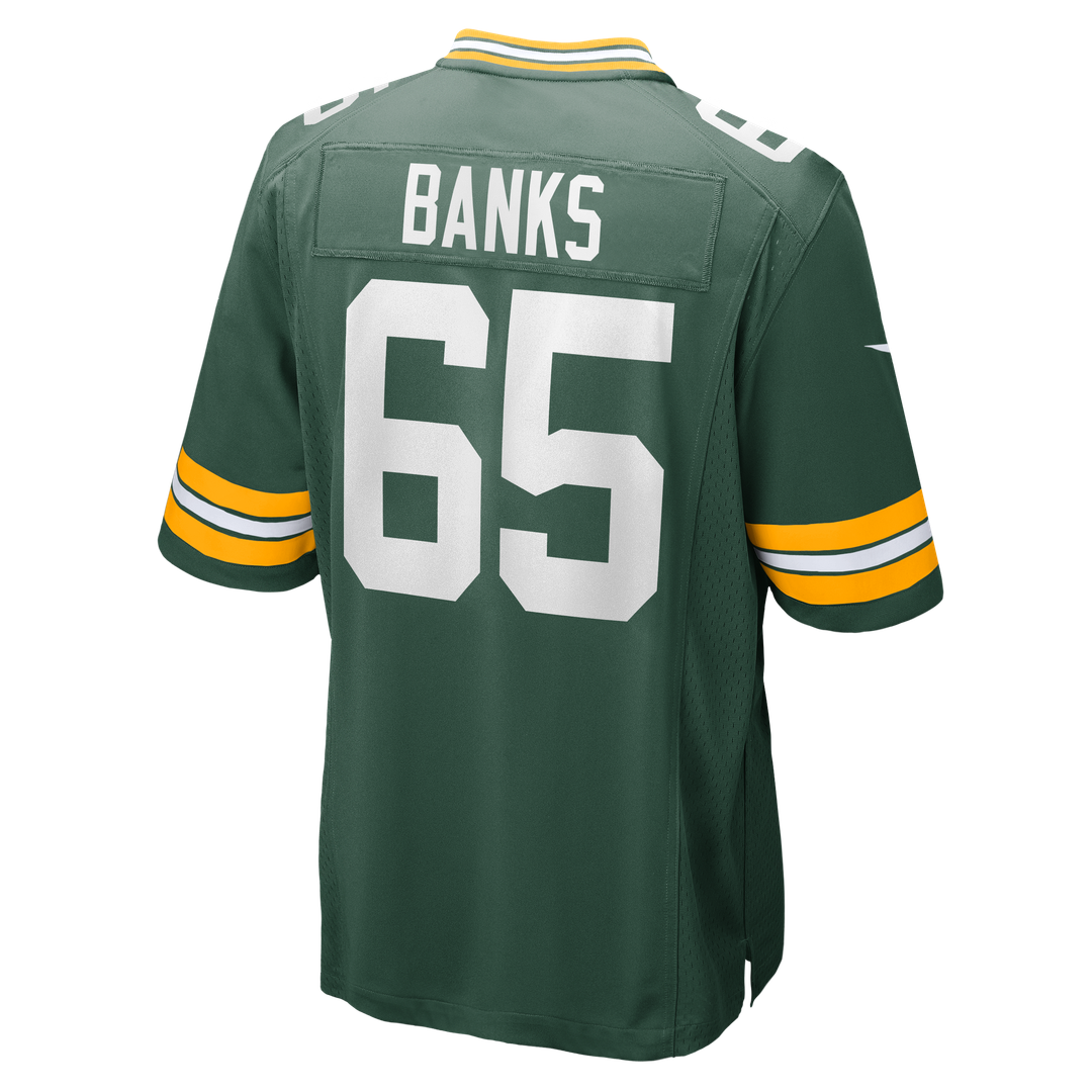 Men's Green Bay Packers Aaron Banks Green Team Jersey