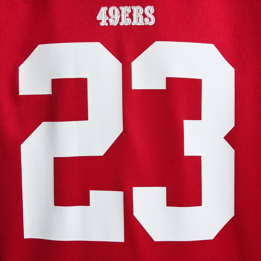 Men's San Francisco 49ers Christian McCaffrey Scarlet Game Player Jersey