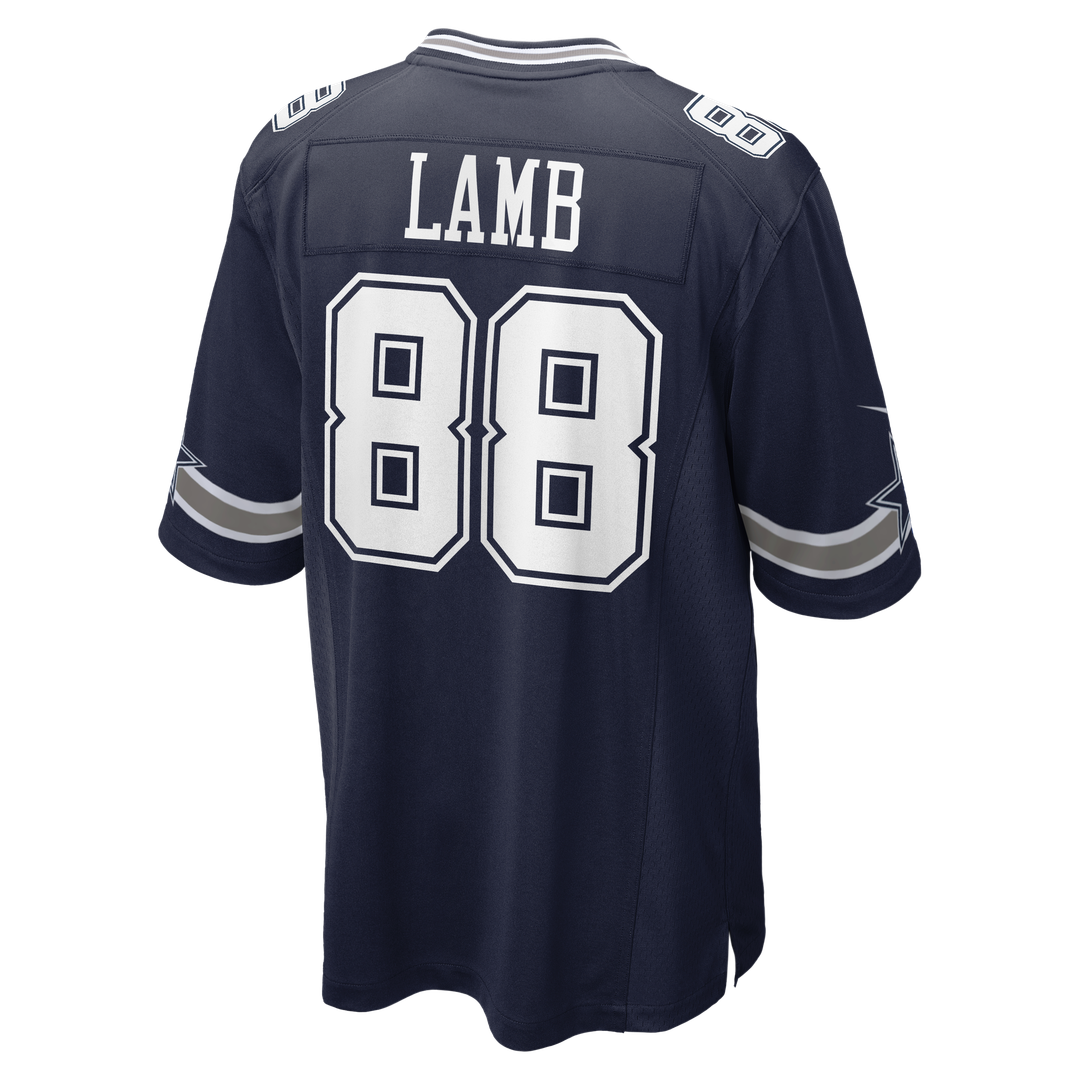 Men's Dallas Cowboys CeeDee Lamb White Game Team Jersey