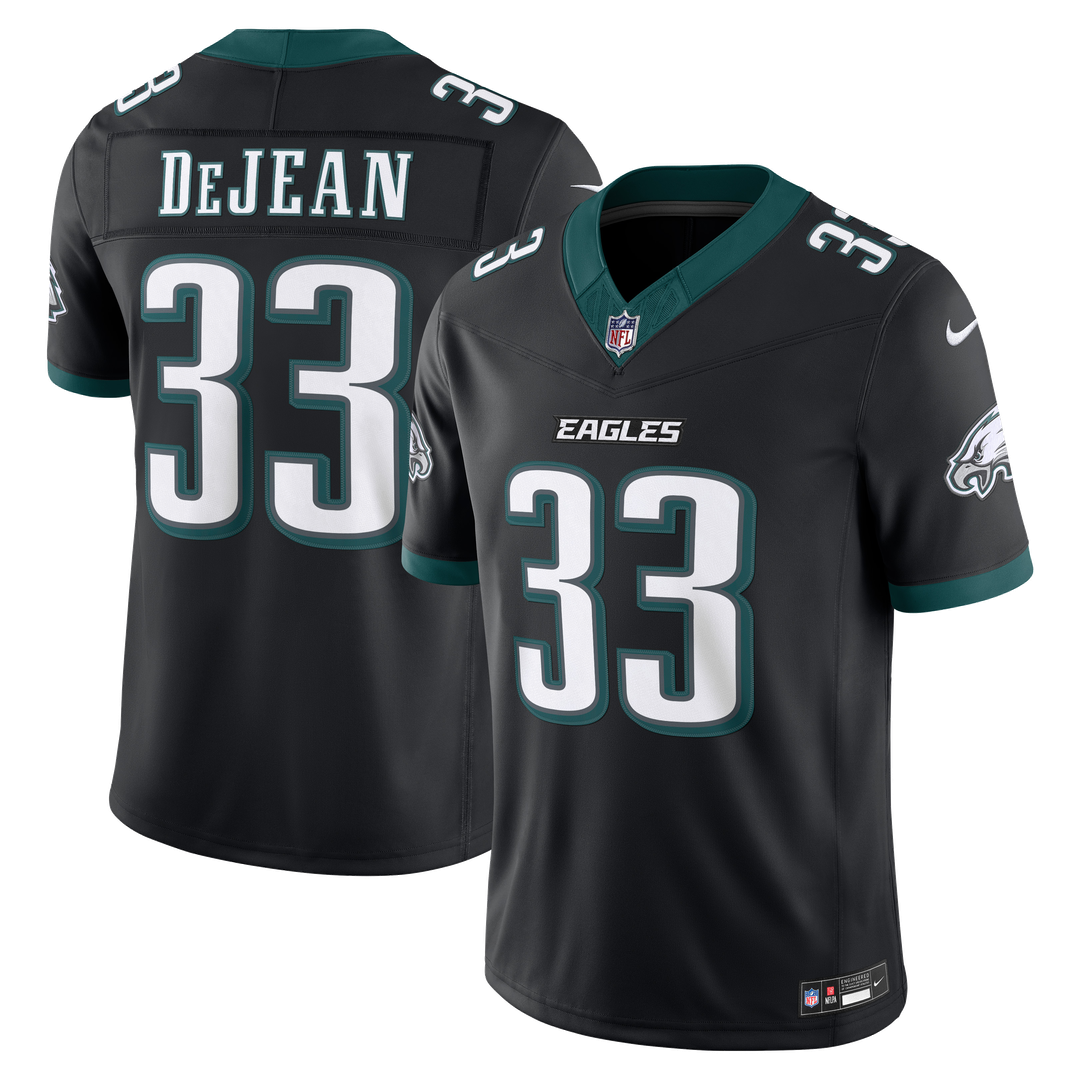 Men's Philadelphia Eagles Cooper DeJean Midnight Green Team Vapor F.U.S.E. Stitched
