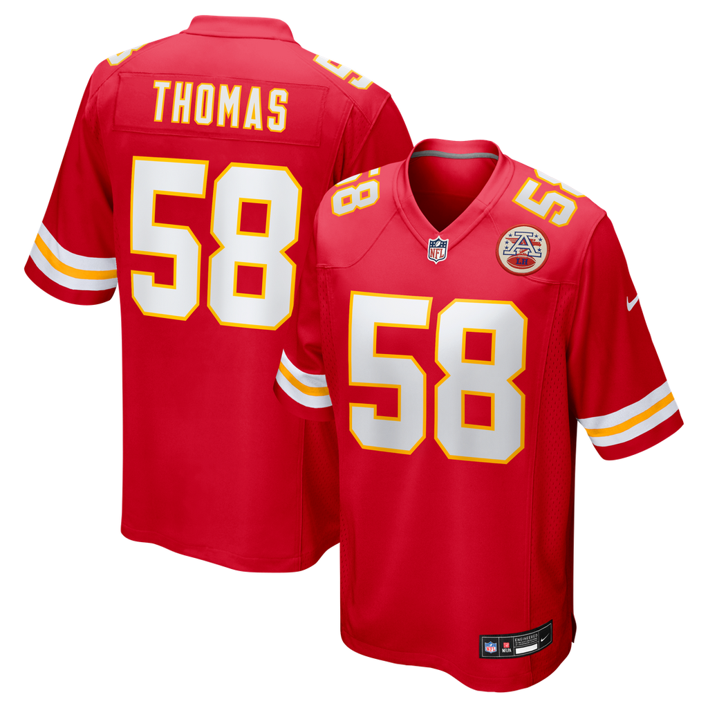 Men's Kansas City Chiefs Derrick Thomas White Retired Player