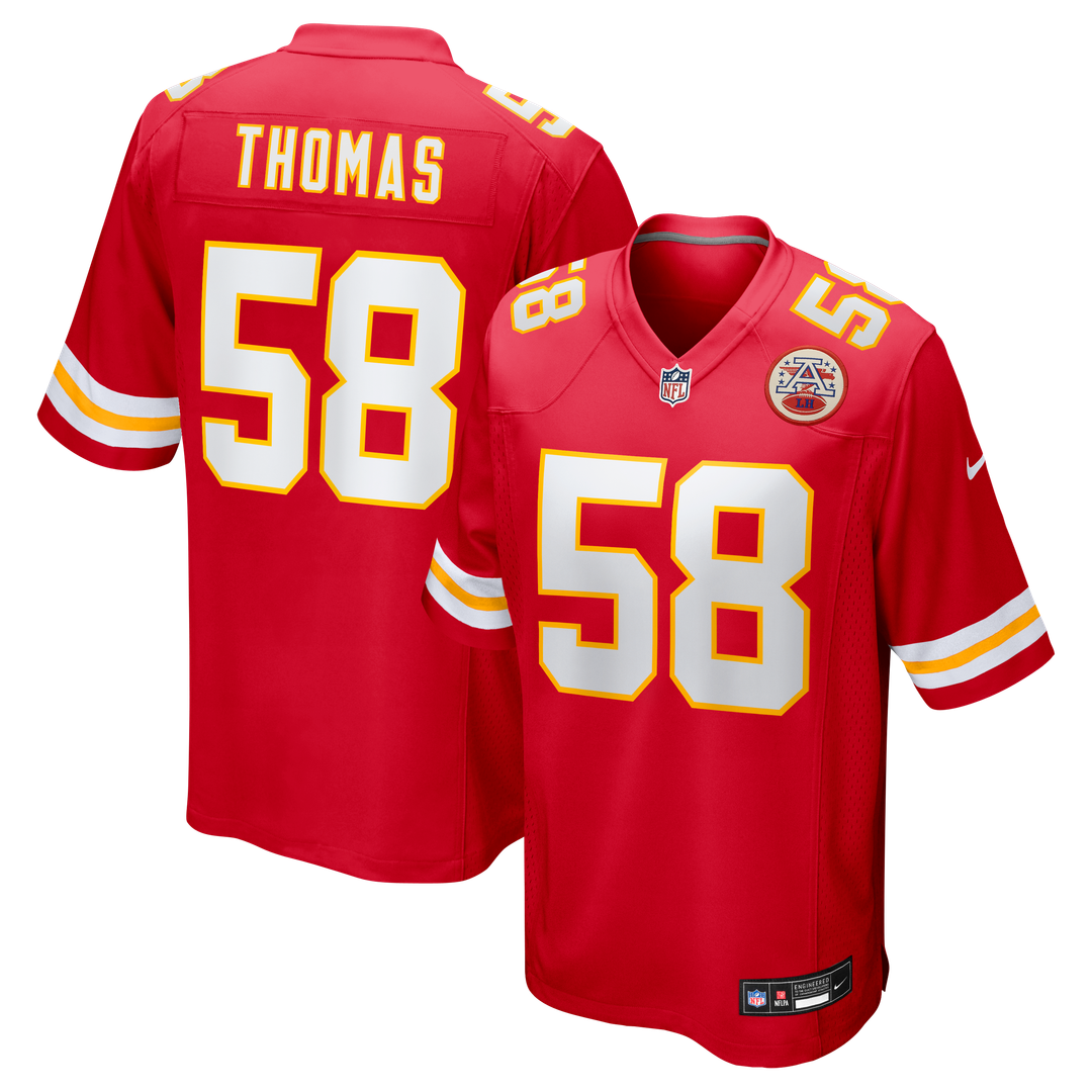 Men's Kansas City Chiefs Derrick Thomas White Retired Player