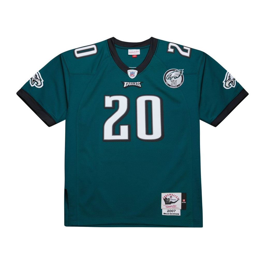Men's Philadelphia Eagles 1996 Brian Dawkins White Authentic Throwback Retired Player Jersey